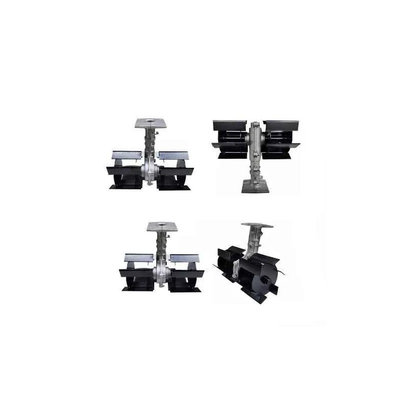 Orezen 26mm 11-Inch Alloy Steel Black & Silver Tiller AttachmentBC TA 26-1 image-1