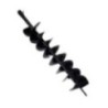 Orezen 6-Inch Mild Steel Black Double Layer Earth Auger Drill Bit EADB-DL 6