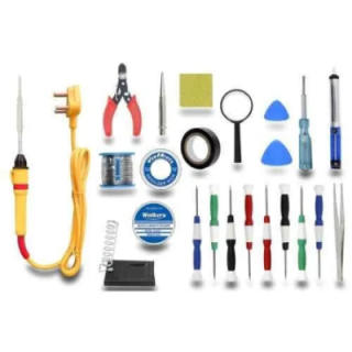 Walkers 23 Pieces Soldering and Desoldering Equipment Tool Kit WK0044 with Flux Paste and Wire image-5