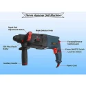 Walkers 1200W 26mm Rotary Hammer Drill WKFC018 with 5 Bits Gloves 13mm Chuck Carry Case image-3