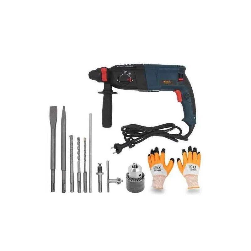 Walkers 1200W 26mm Rotary Hammer Drill WKFC017 with 5 Bits 13mm Chuck and Gloves image-2