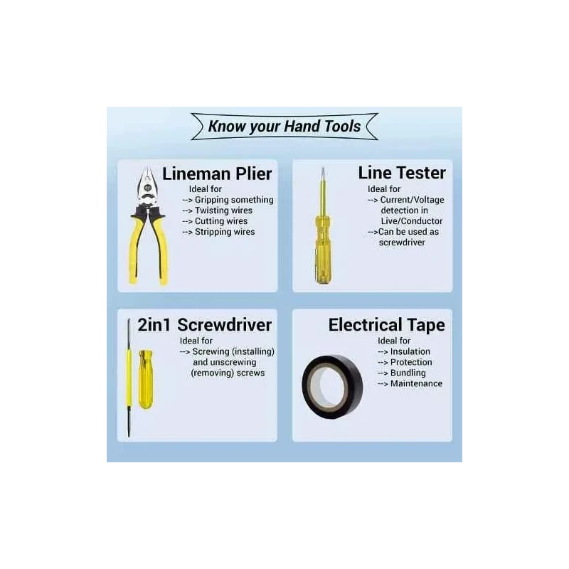 Walkers Hand Tool Kit 8 Pcs WK0034 image-3