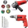 Walkers 800W Angle Grinder 500W 10mm Drill Machine 5 Pcs Wheel 5 Pcs Drill Bits Combo WKCB442