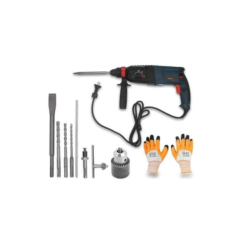 Walkers 1200W 26mm Rotary Hammer Drill WKFC019 with 4 Bits and 13mm Chuck and Gloves image-1