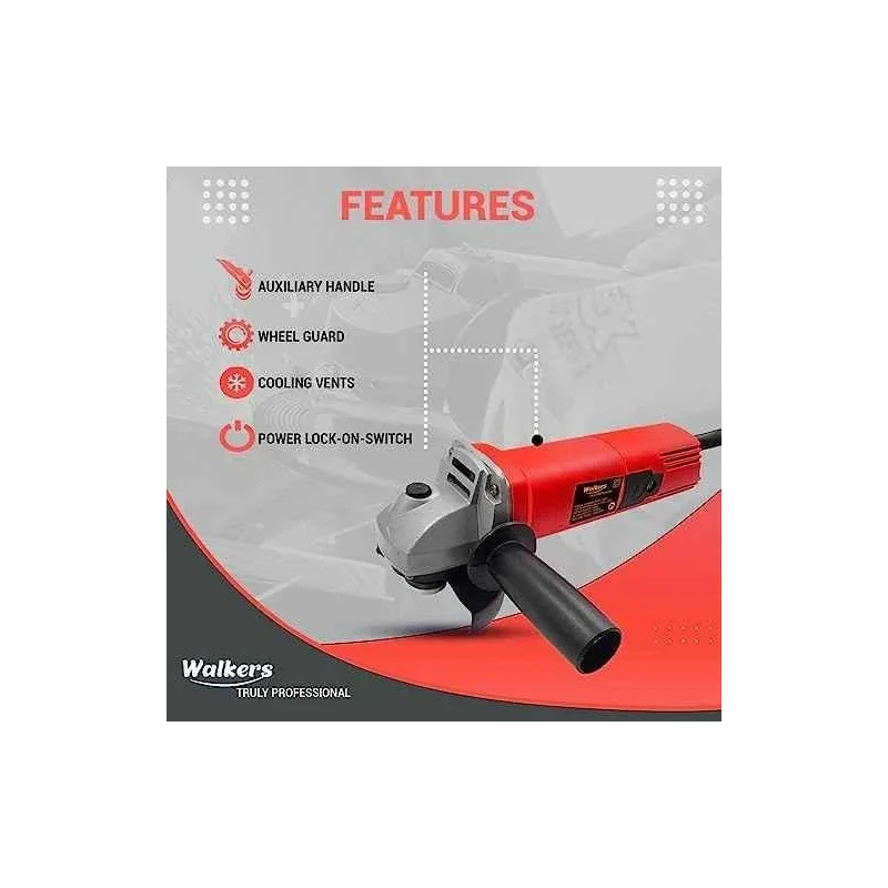 Walkers 800W Angle Grinder 700W 13mm Drill Machine 5 Pcs Wheel 5 Pcs Drill Bits Combo WKCB440 image-5