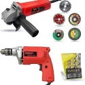Walkers 800W Angle Grinder 500W 10mm Drill Machine 5 Pcs Wheel 9 Pcs Drill Bits Combo WKCB448 image-6