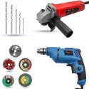 Walkers 800W Angle Grinder 500W 10mm Drill Machine 5 Pcs Wheel 5 Pcs Drill Bits Combo WKCB435 image-6