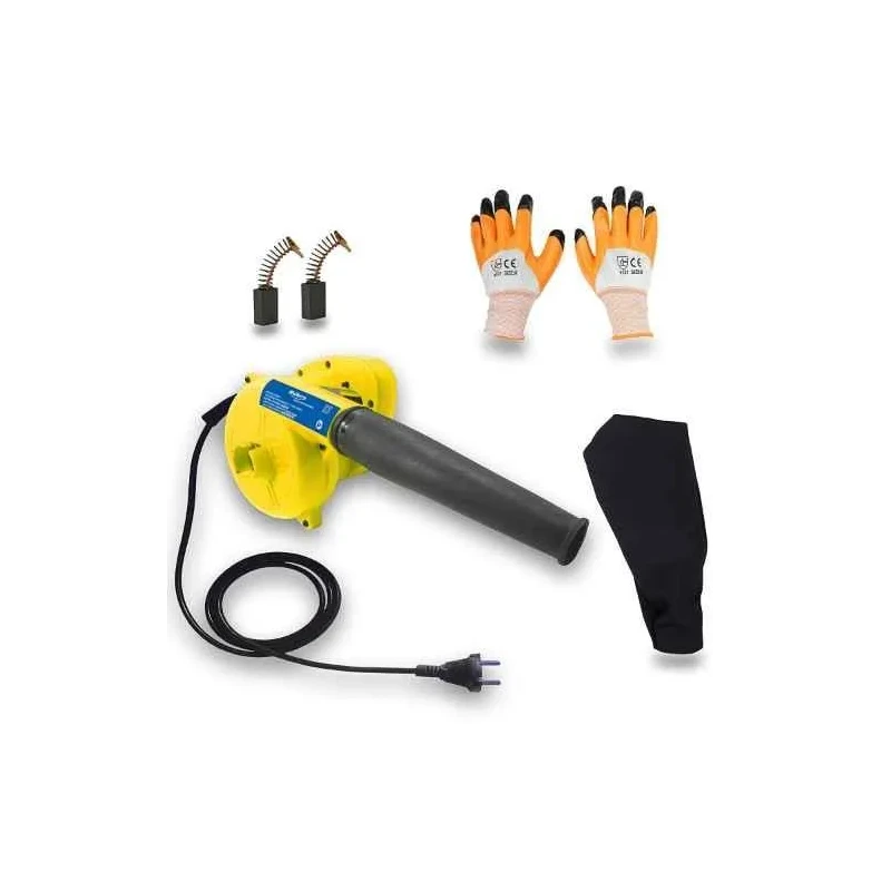 Walkers 900W 18000rpm Electric Air Blower WKFC015 with Air Blowing Pipe Dust Bag Carbon Brush Gloves image-1