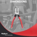 Walkers 8 Inch Combination Lineman Plier with Wire Cutter WKCB132 image-3