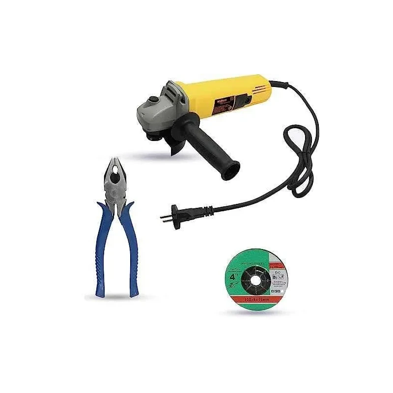 Walkers 800W 4 Inch Angle Grinder with Grinding Wheel and 8 Inch Plier WKCB452 image-5