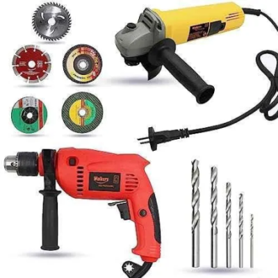 Walkers 800W Angle Grinder 700W 13mm Drill Machine 5 Pcs Wheel 5 Pcs Drill Bits Combo WKCB437 image-4