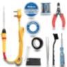 Walkers Soldering Iron Tool Kit 10 Pcs with Flux Paste and Wire WK0041