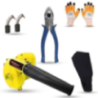 Walkers 800W Yellow Electric Air Blower WKCB291 with Carbon Brushes Gloves and 8 inch Plier