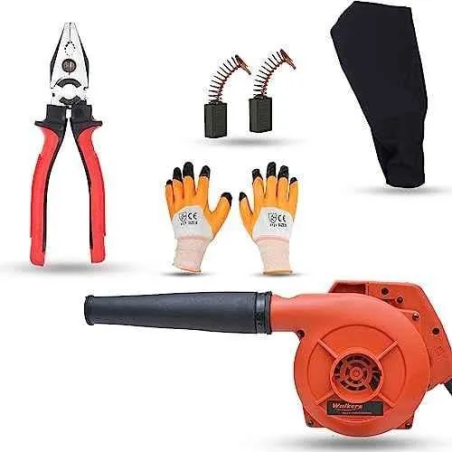 Walkers 800W Plastic Electric Air Blower WKCB309 Gloves 8 Inch Plier Carbon Brushes image-5