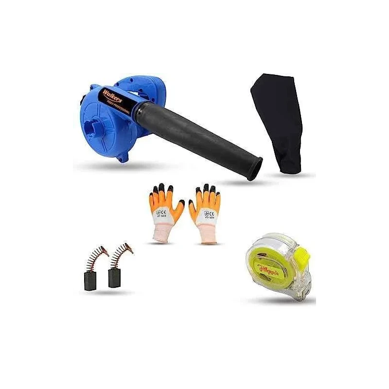 Walkers 800W Blue Electric Air Blower WKCB269 Gloves Measuring Tape Carbon Brushes image-2