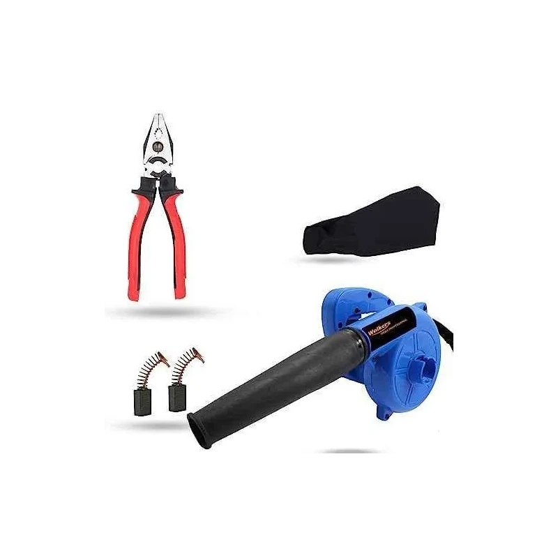Walkers 800W Plastic Blue Electric Air Blower WKCB212 with Carbon Brushes Gloves and 8 inch Plier image-5