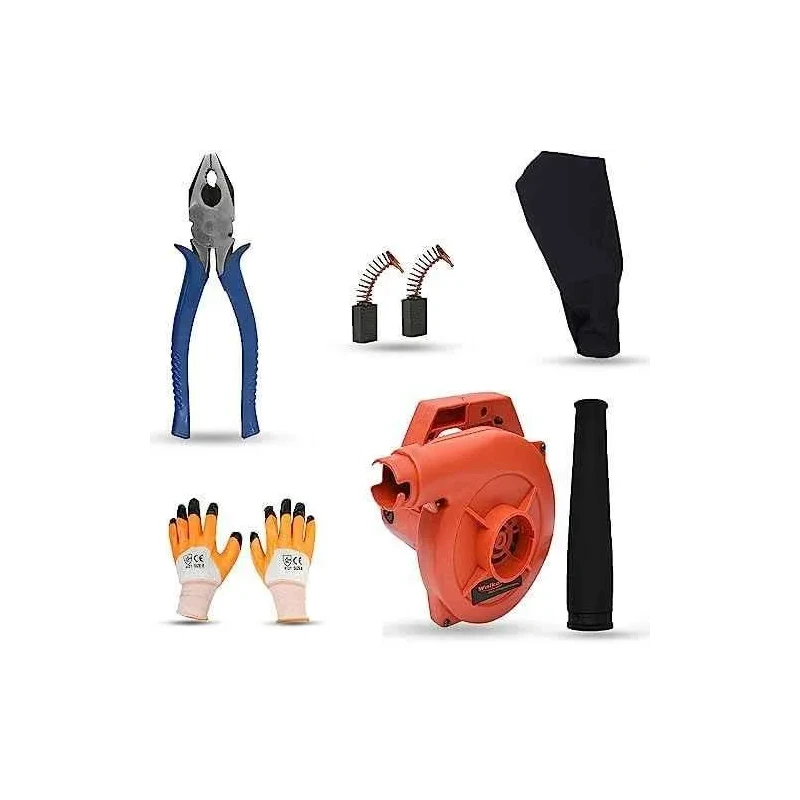Walkers 800W Electric Air Blower WKCB310 Carbon Brushes Gloves 8 Inch Plier image-3