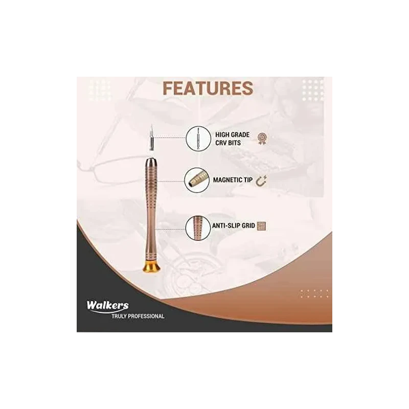 Walkers 800W Plastic Red Electric Air Blower WKCB257 25 in 1 Screwdriver with Carbon Brushes image-1