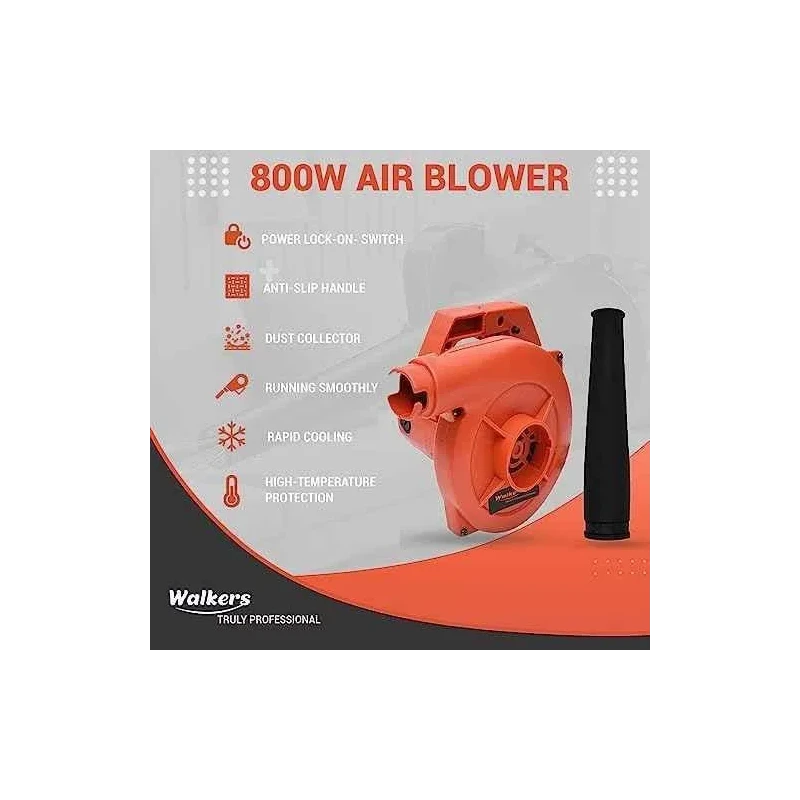 Walkers 800W Plastic Red Electric Air Blower WKCB257 25 in 1 Screwdriver with Carbon Brushes image-2