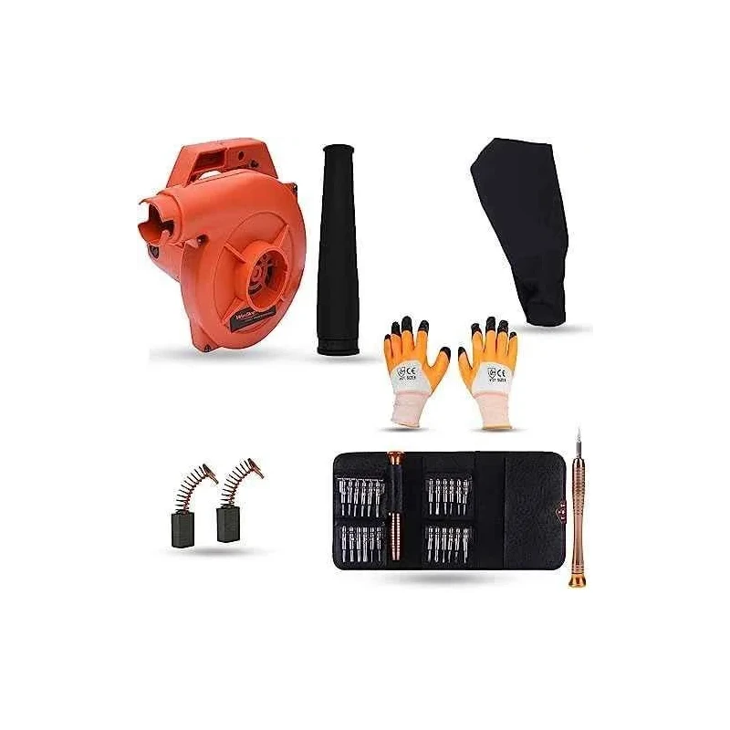Walkers 800W Plastic Red Electric Air Blower WKCB314 Gloves 25 in 1 Screwdriver image-4