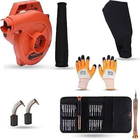 Walkers 800W Plastic Red Electric Air Blower WKCB314 Gloves 25 in 1 Screwdriver image-4