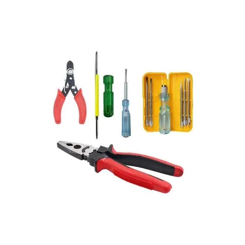 Walkers Heavy Duty Grip 8 Inch Combination Lineman Plier Wire Cutter Line Tester and 5 in 1 Screwdriver WKCB137 image-5