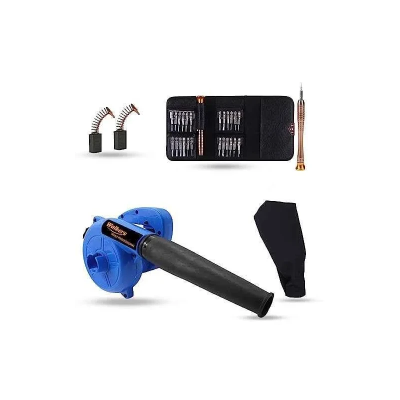 Walkers 800W Blue Electric Air Blower Model WKCB217 Carbon Brushes Gloves 25 in 1 Screwdriver image-5