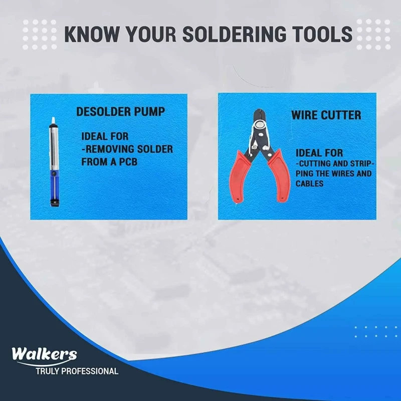 Walkers 15 Pcs 25W Soldering Iron Kit and Glue Gun Combo WKCB100 image-1