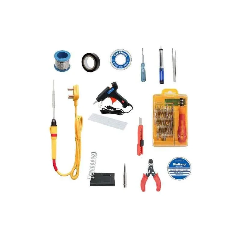 Walkers 15 Pcs 25W Soldering Iron Kit and Glue Gun Combo WKCB100 image-3