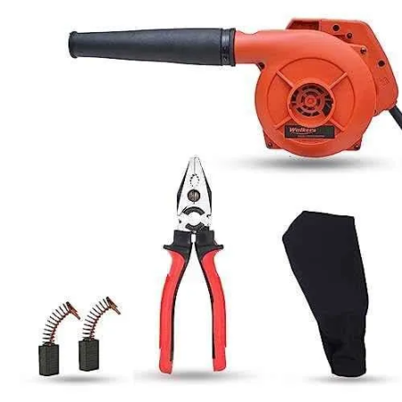 Walkers 800W Red Electric Air Blower Model WKCB252 Carbon Brushes 8 Inch Plier image-1