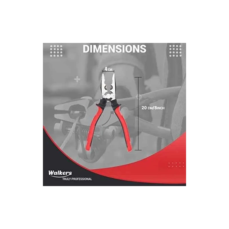 Walkers 800W Red Electric Air Blower Model WKCB252 Carbon Brushes 8 Inch Plier image-3