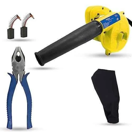 Walkers 800W Plastic Yellow Electric Air Blower WKCB233 with Carbon Brushes and 8 inch Plier image-2