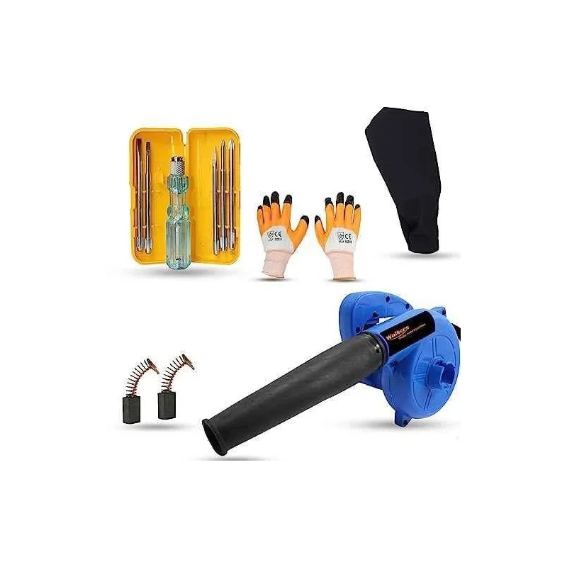 Walkers 800W Blue Electric Air Blower WKCB274 with Carbon Brushes Gloves and 5 in 1 Screwdriver image-4