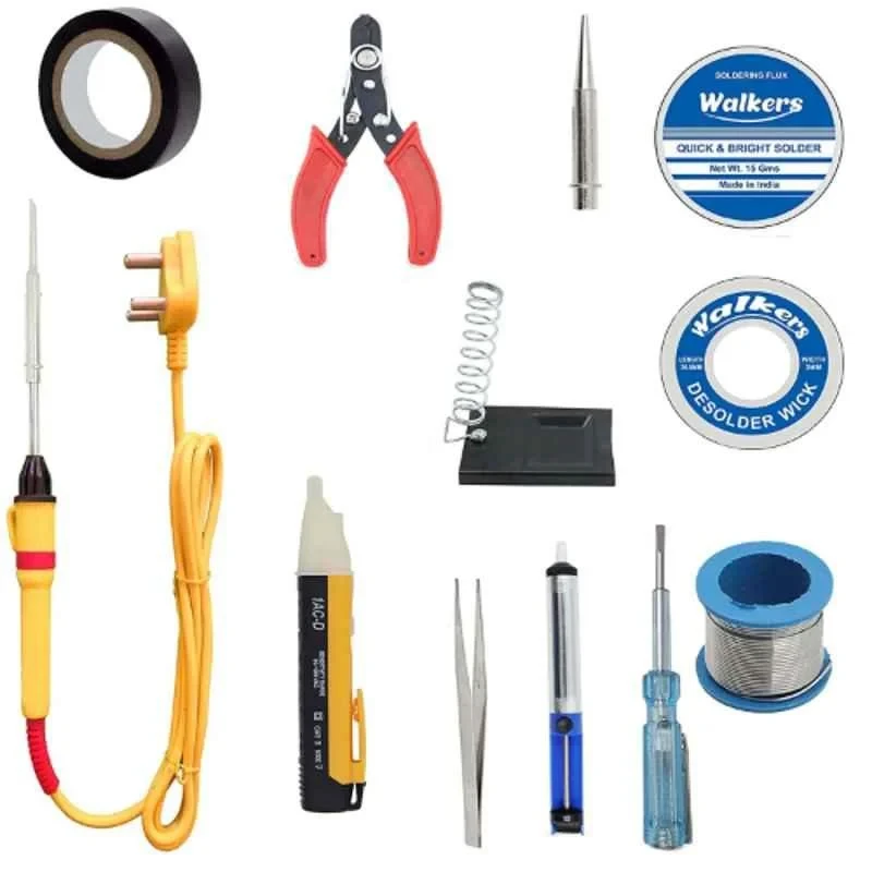 Walkers 12 Pcs 25W Soldering Iron Kit Voltage Tester WKCB014 image-1