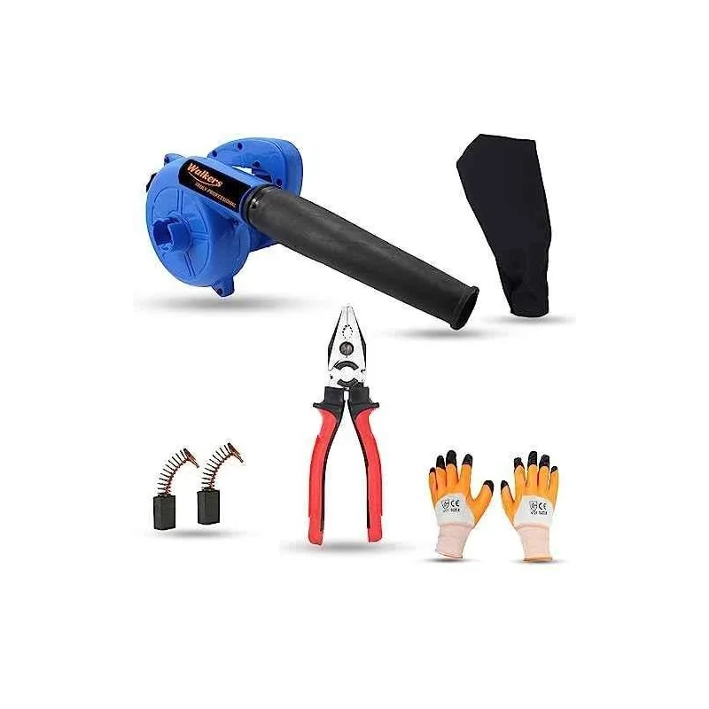 Walkers 800W Plastic Blue Electric Air Blower WKCB271 with Carbon Brushes 8 inch Plier image-2