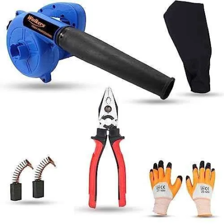 Walkers 800W Plastic Blue Electric Air Blower WKCB271 with Carbon Brushes 8 inch Plier image-2