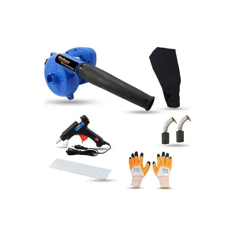 Walkers 800W Plastic Blue Electric Air Blower WKCB264 with Carbon Brushes 9 Pcs Allen Key image-1
