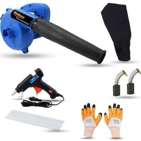 Walkers 800W Plastic Blue Electric Air Blower WKCB264 with Carbon Brushes 9 Pcs Allen Key image-1