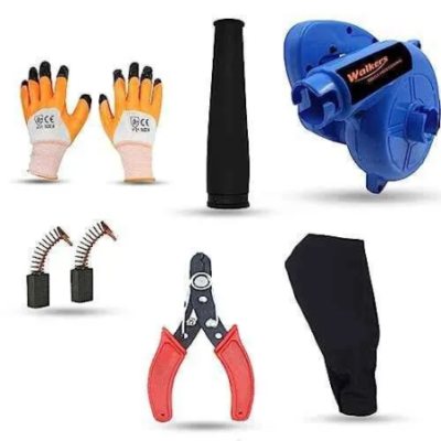Walkers 800W Plastic Blue Electric Air Blower WKCB279 with Carbon Brushes Gloves Wire Cutter image-3
