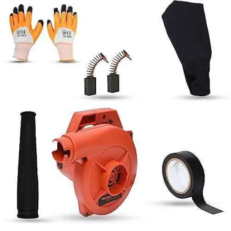 Walkers 800W Plastic Red Electric Air Blower WKCB315 with Carbon Brushes Gloves Electrical Tape image-4