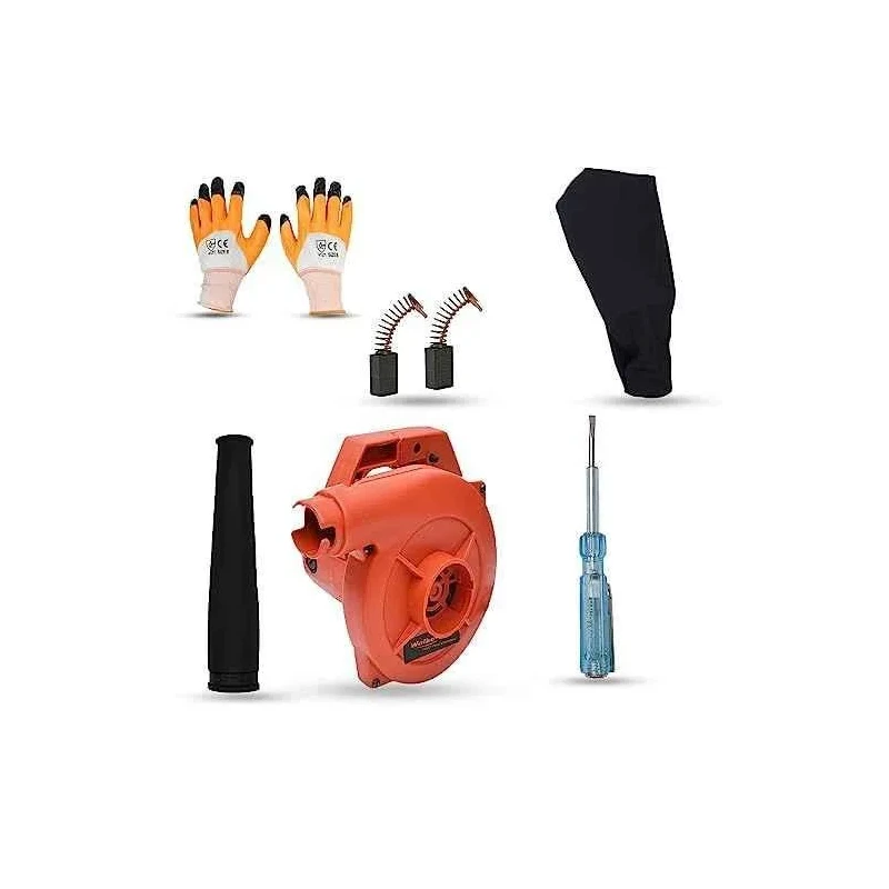 Walkers 800W Plastic Red Electric Air Blower WKCB316 with Carbon Brushes Gloves Line Tester image-1