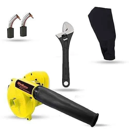 Walkers 800W Plastic Yellow Electric Air Blower WKCB242 with Carbon Brushes 8 inch Adjustable Wrench image-2