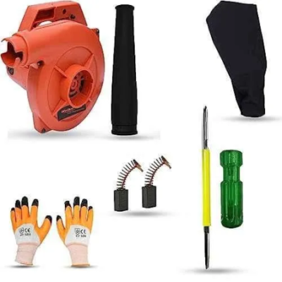 Walkers 800W Plastic Red Electric Air Blower WKCB311 with Carbon Brushes Gloves 2 in 1 Screwdriver image-3