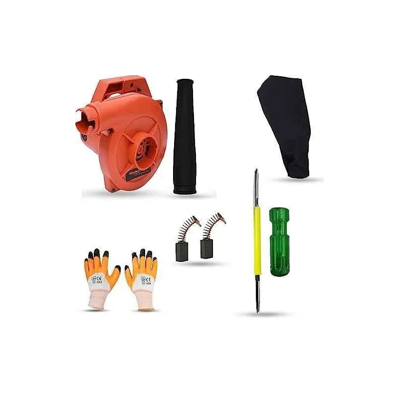 Walkers 800W Plastic Red Electric Air Blower WKCB311 with Carbon Brushes Gloves 2 in 1 Screwdriver image-3