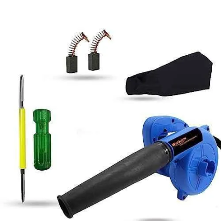Walkers 800W Plastic Blue Electric Air Blower with Carbon Brushes Gloves 2 in 1 Screwdriver WKCB214 image-4