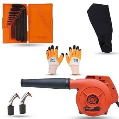 Walkers 800W Plastic Red Electric Air Blower with Carbon Brushes Gloves 9 Pcs Allen Key WKCB303 image-4