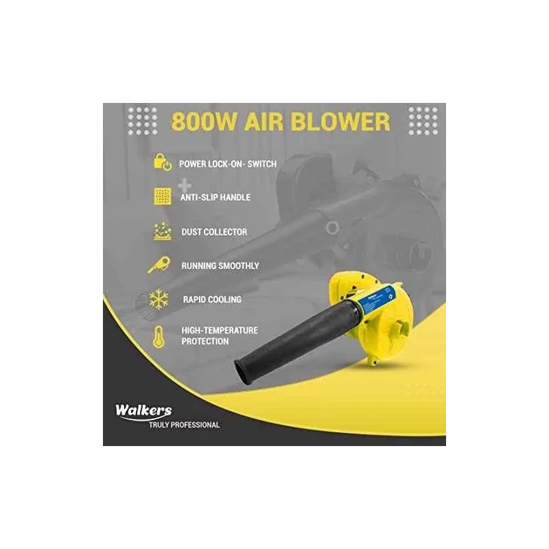Walkers 800W Plastic Yellow Electric Air Blower with Carbon Brushes Gloves Electrical Tape WKCB296 image-3