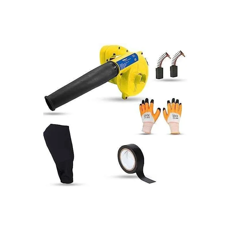 Walkers 800W Plastic Yellow Electric Air Blower with Carbon Brushes Gloves Electrical Tape WKCB296 image-4