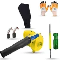 Walkers 800W Plastic Yellow Electric Air Blower with Carbon Brushes Gloves 2 in 1 Screwdriver WKCB292 image-4