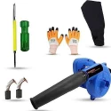 Walkers 800W Plastic Blue Electric Air Blower with Carbon Brushes Gloves 2 in 1 Screwdriver WKCB273 image-1